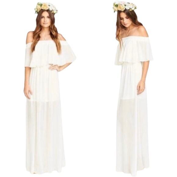 Show Me Your MuMu Dresses & Skirts - Show‎ Me Your Mumu Hacienda Maxi Dress White NWT Womens Small